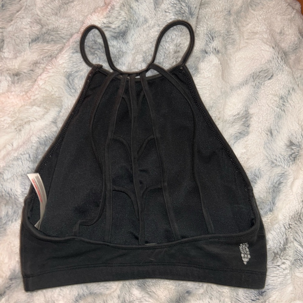 Free People Black Crop Top